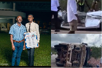 Dr Kwabena Koforobour Agyemang and his TA, Peter Amoadu Asmah, were killed instantly in the crash