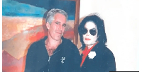 Epstein poses with Michael Jackson