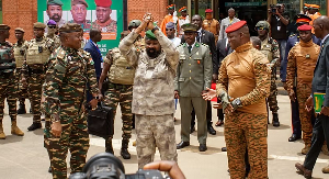Leaders and officials of Mali, Burkina Faso and Niger at the launch