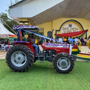 Stanbic Bank donates a Massey Ferguson MF 375 tractor to the Ministry of Food and Agriculture