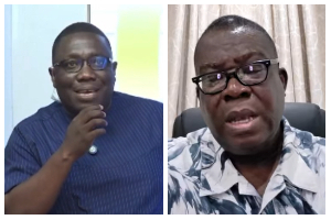 Photo collage of Nana Yaw Fianko (L) and Angel Carbonu (R)