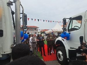 The trucks, valued at US$214,000 each, were handed over under the Africa Crisis Response Initiative The trucks, valued at US$214,000 each, were handed over under the Africa Crisis Response Initiative