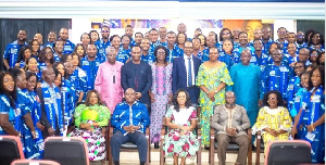 Ms Obo-Nai (seated third from left) with the graduands and governing council members after the event