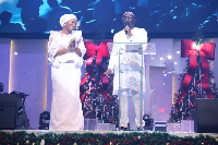 The Vice President, Dr. Mahamudu Bawumia and wife Samira Bawumia