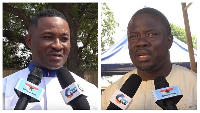 NPP PC for Ayawaso North, Ibrahim Sannie (L) & NDC PC and incumbent MP, Yussif Jajah (R)