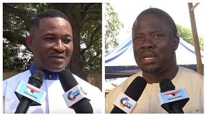 NPP PC for Ayawaso North, Ibrahim Sannie (L) & NDC PC and incumbent MP, Yussif Jajah (R)