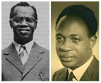 Dr Kofi Abrefa Busia and Dr Kwame Nkrumah