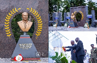 The monument was constructed by the Ghana Armed Forces