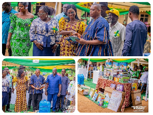 The donation coincided with the 65th anniversary of Agric Central Station M/A Basic School
