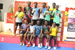Some of the athletes who excelled in the 2025 National Badminton Tournament