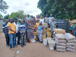 The MCE for Ga South commeded the chief and elders of Klokoto for their determination