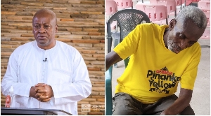 John Mahama has donated GHc5k to KK Kabobo