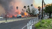Foto of di wildfire in Hawaii