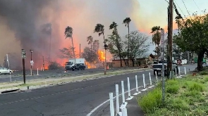Foto of di wildfire in Hawaii