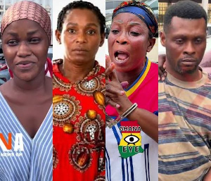 L-R: Aminat Mahama, Camila Alhassan, Rita Konadu and Prince Aboagye