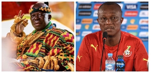 Otumfuo Osei Tutu II (left) and James Kwesi Appiah