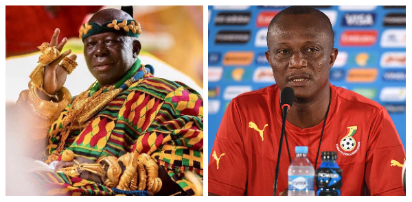 Otumfuo Osei Tutu II (left) and James Kwesi Appiah