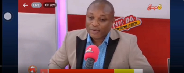 Jeffery Asare speaking on Sompa TV