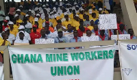 Some of the members of the Ghana Mineworkers’ Union