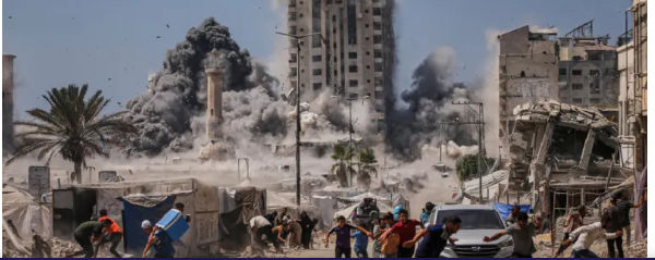 The Palestinians are struggling from the Israelis to find shelter