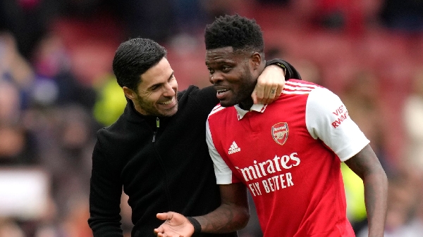 Mikel Arteta and Thomas Partey