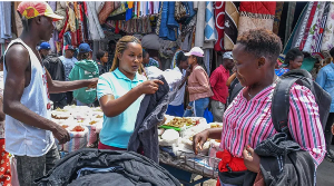 Gikomba in Nairobi is just one of many huge markets dedicated to worn clothing in East Africa