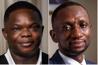 Asafo-Agyei (L) has debunked claims that scholarships are being sold, as alleged by Owusu Nkansah