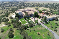 Zorro Ranch, one of the properties of financier Jeffrey Epstein, is seen in an aerial view