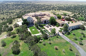 Zorro Ranch, one of the properties of financier Jeffrey Epstein, is seen in an aerial view