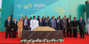 The dignitaries after the event