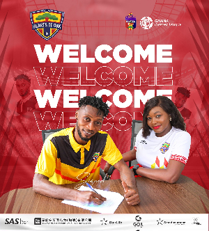 Mensah has joined Hearts of Oak from Nations FC