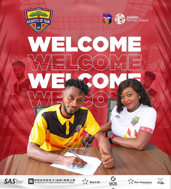 Mensah has joined Hearts of Oak from Nations FC