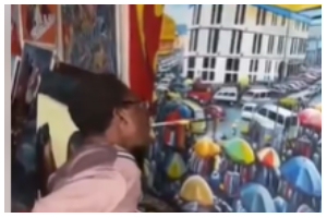 Joel Acheampong is a Ghanaian artist
