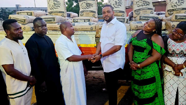 Tsagli (in white) making the presentation