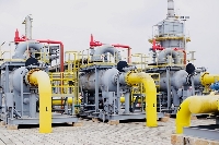 File photo of gas supply facility