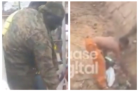 According to eyewitness accounts, the man had allegedly thrown the refuse into a drain