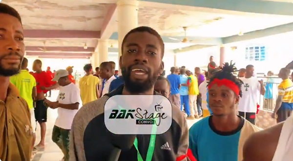 Screenshot from X video of graduates appealing to President Mahama for help