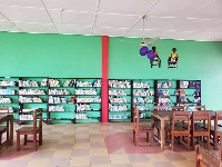 The refurbished Abura Dunkwa community library