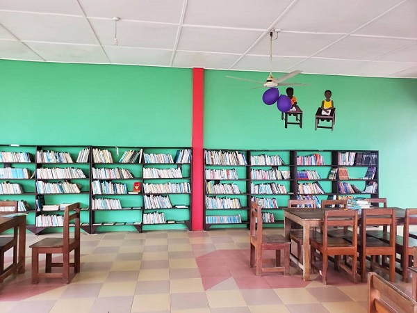 The refurbished Abura Dunkwa community library