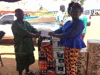 Felicia Opoku-Folitse, Human Resource Manageress made the donation