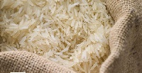 A bag of plastic rice intercepted by Nigerian customs