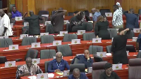 A picture of some Minority MP's partaking in social media trends