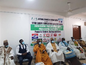 Some dignitaries at the forum organized by the National Council of Zongo Chiefs