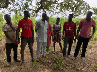 Seven arrested persons who engaged in  illegal mining along Black Volta