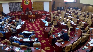 A photo of the floor of the House of Parliament