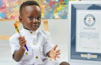 Ace-Liam Nana Sam Ankrah is the youngest male painter in the world
