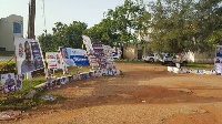 Posters of candidates vying for various positions have been put up across the township