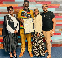 Prince Anthony Bart-Appiah with his team