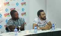 Majid Michel at the press launch of 'Amakye and Dede'