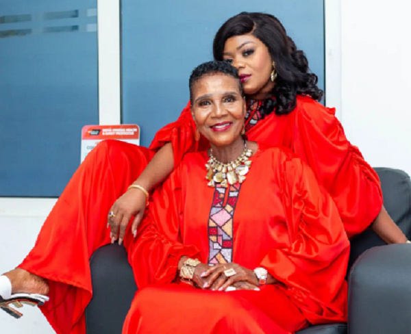 Actress Agaga and her daughter, Empress Gifty